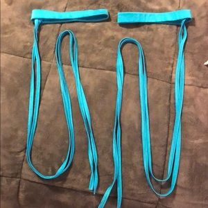 Blue Tie Leg Wraps